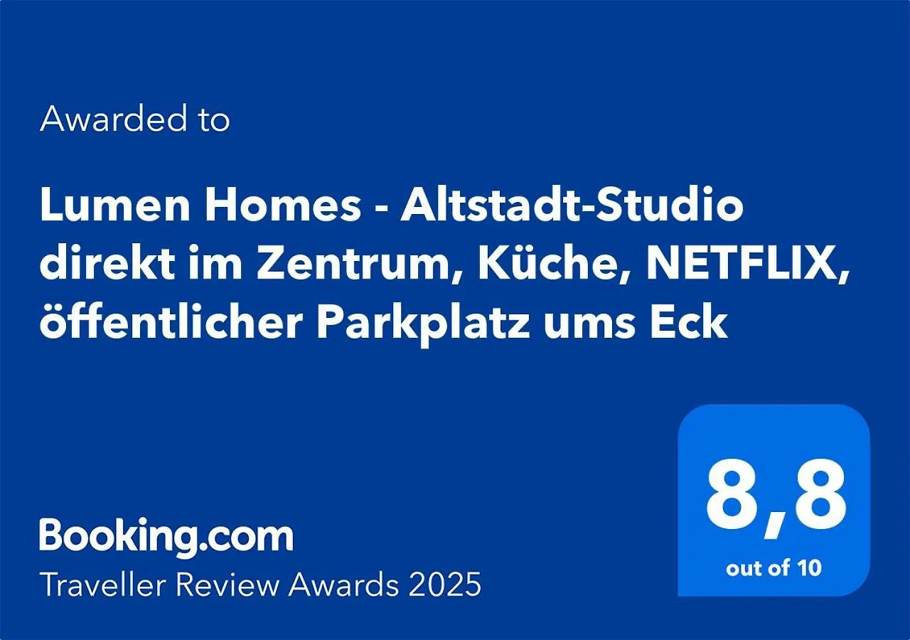 Apartment Lumen Homes - Altstadt-Studio Direkt Im Zentrum, Kueche, Netflix, Oeffentlicher Parkplatz Ums Eck Ingolstadt